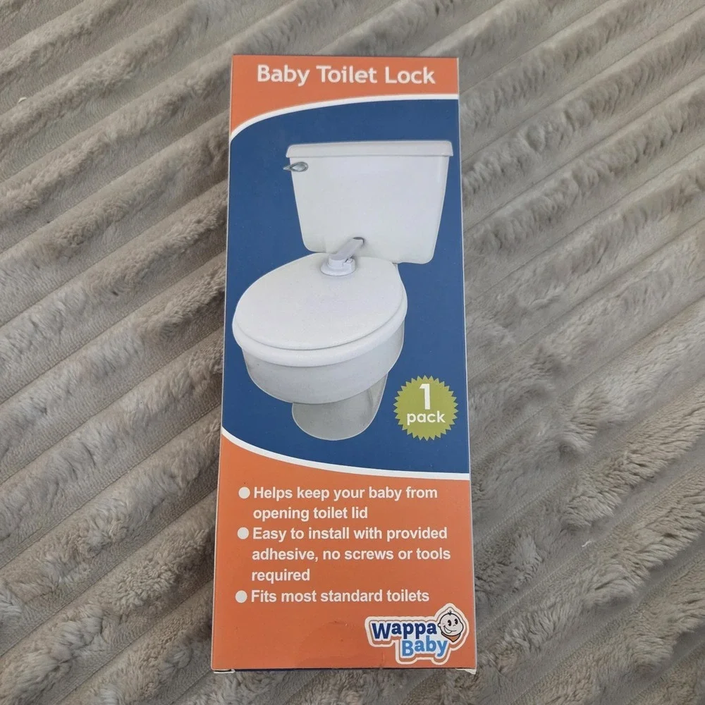 NEW Baby Toilet Lock by Wappa Baby with Arm Top Safety Toilet Seat Lock